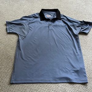 Puma Men’s Golf Shirt Gray Size Large